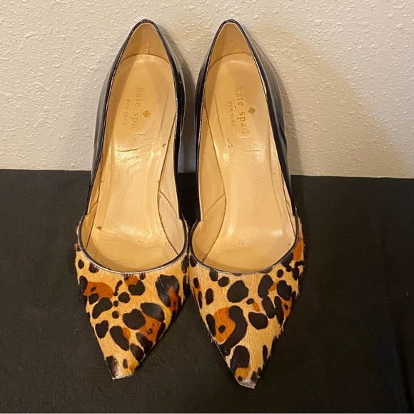 KATE SPADE | Lottie color block leopard pumps 8 - Picture 2 of 6